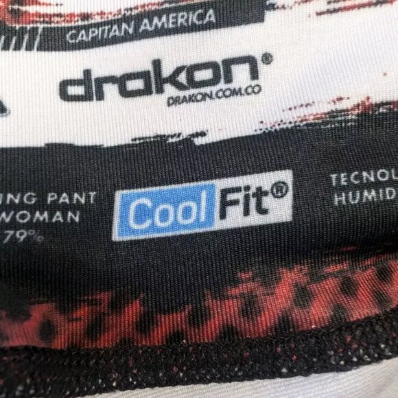 Drakon Leggings Captain America Spandex Yoga & Pilates OS Colombian Athleisure - Picture 14 of 16